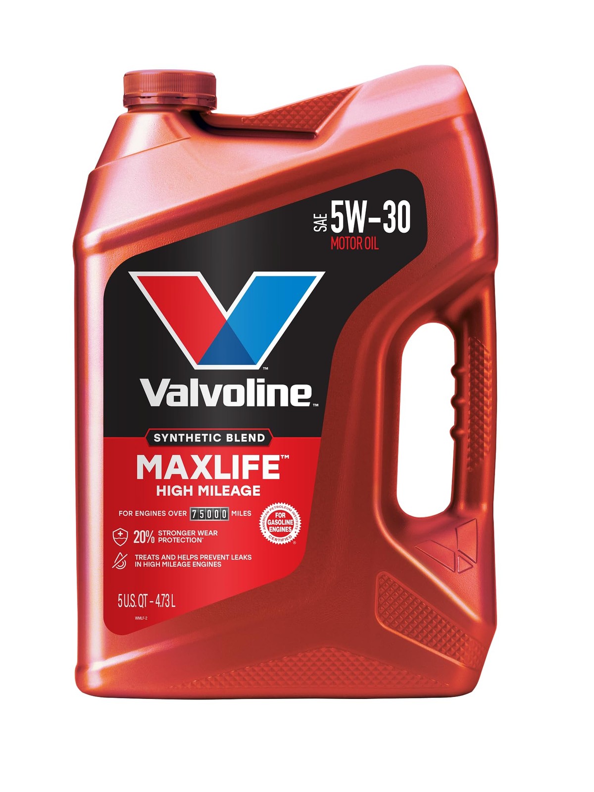 Valvoline MaxLife High Mileage 5W-30 Synthetic Blend 5 qt (Pack of 1), Gold