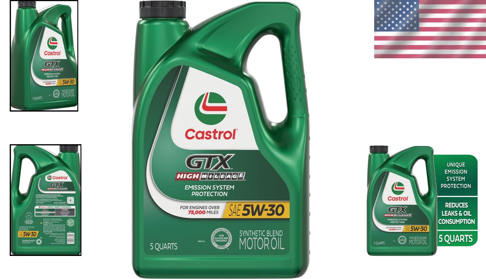 5 Quart GTX 5W-30 Synthetic Blend Oil – Advanced Protection for Aging Vehicles