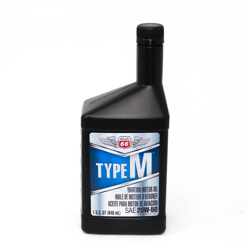 Phillips 66 Type M Aviation Oil 20W50 1 Quart