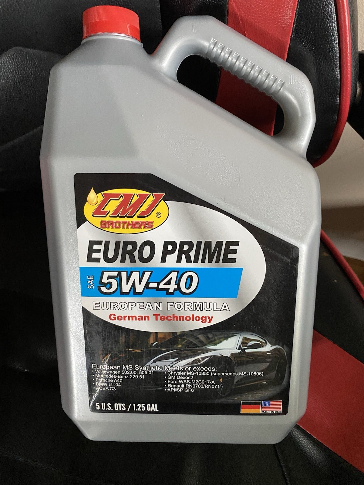 5W-40 Synthetic Motor Oil for European Cars Advanced Engine Protection
