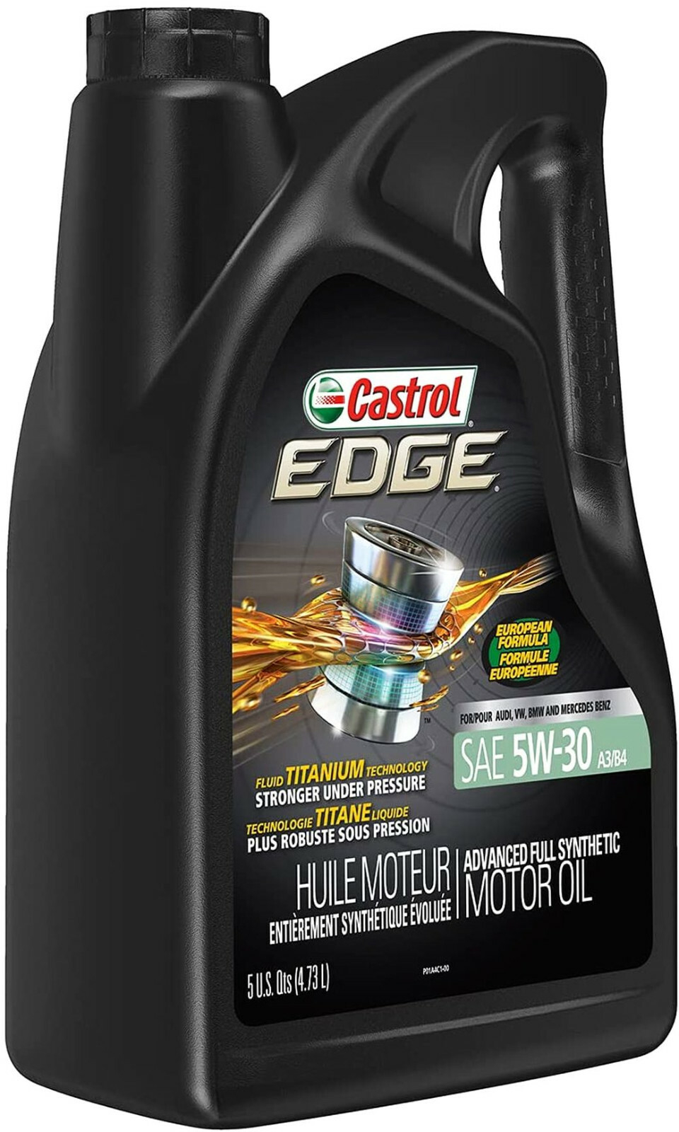 x5 QUART 5W-30 CASTROL EDGE EUROPEAN FORMULA 5w30 Engine Motor Oil For MERCEDES