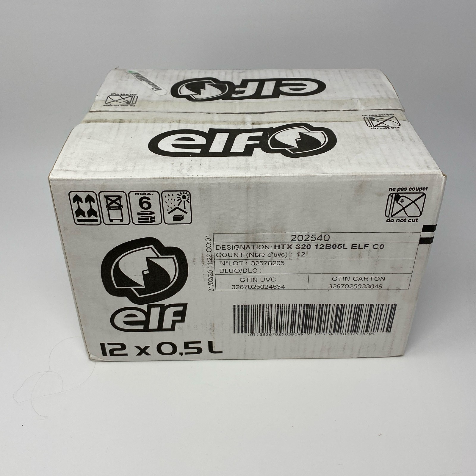 ELF HTX 320 DOT 4 Racing Brake Fluid 0.5L (12-Pack)