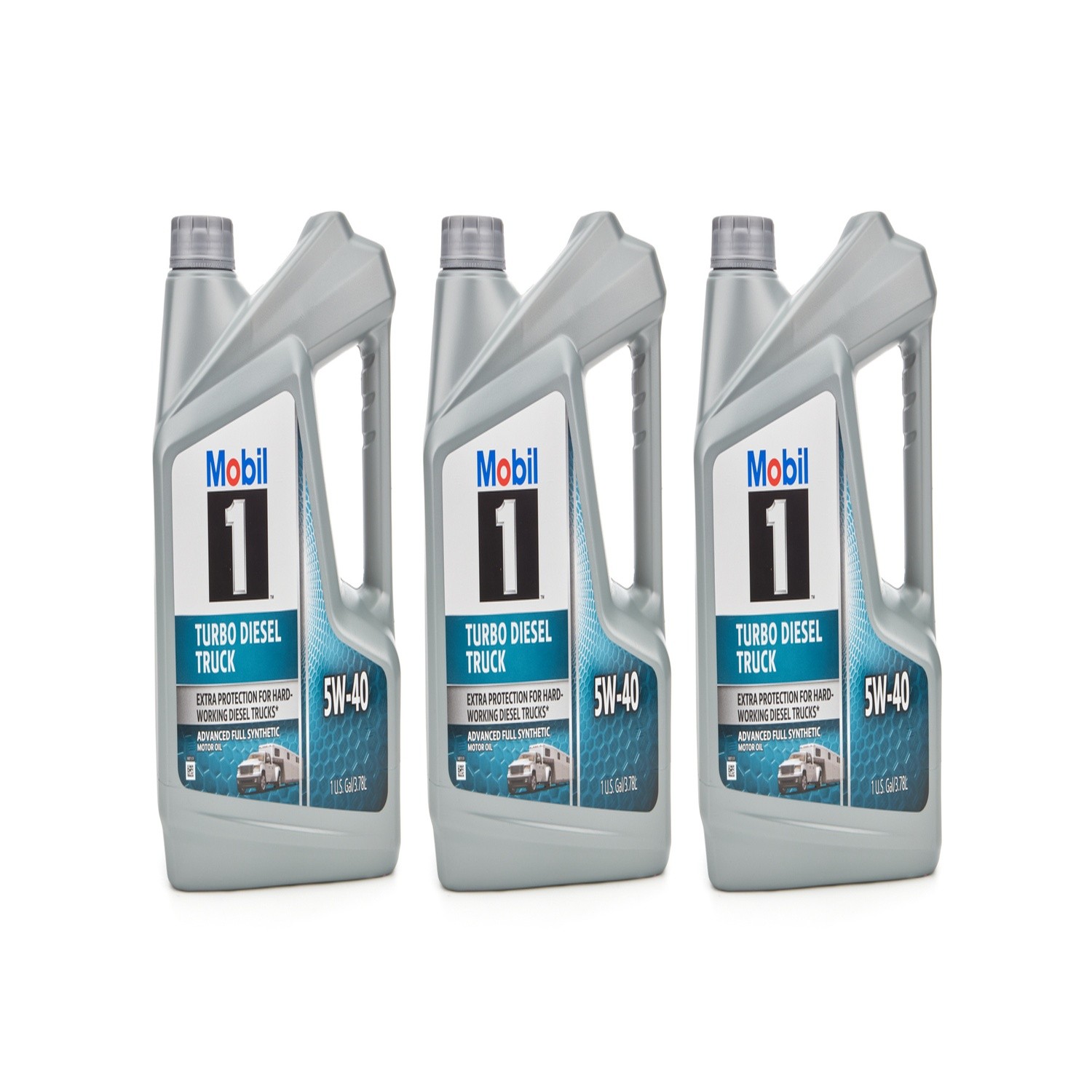 Mobil 1 127097, Turbo Diesel Truck 5W40 Synthetic Motor Oil 1 gal Set of 3