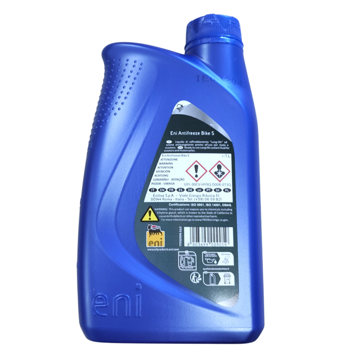 Motorcycle radiator fluid, anti-coolant “eni antifreeze bike s” original Ducati