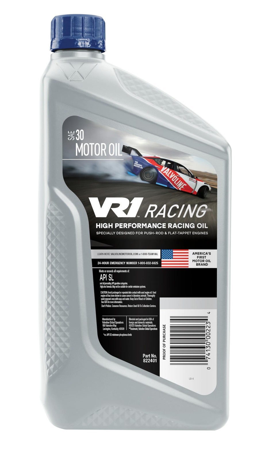 SAE 30 Racing Motor Oil, 1 QT Bottle, Case of 6 Performance Formula