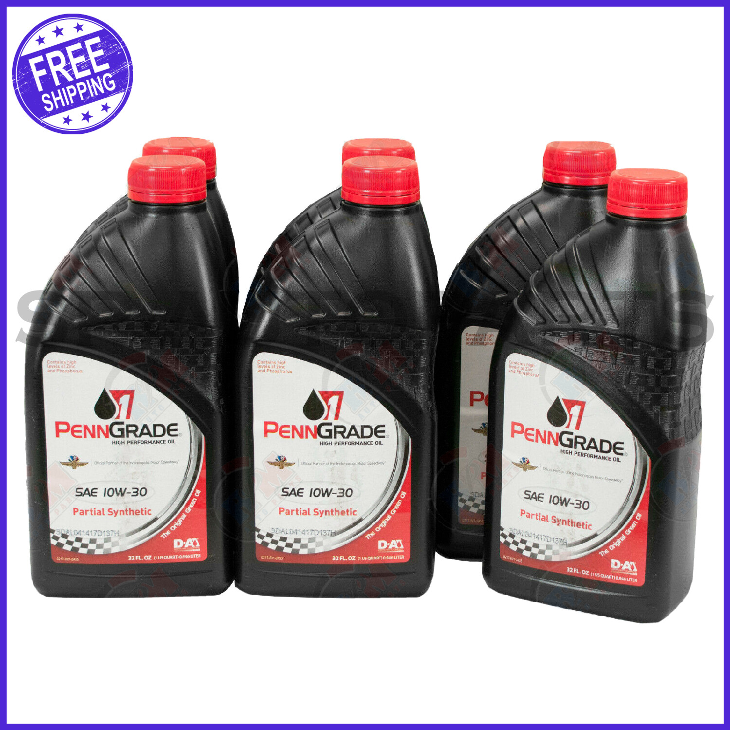 BRAD PENN Grade 1 Racing BREAK-IN Oil SAE 30W Semi-Synthetic (6-QUARTS)