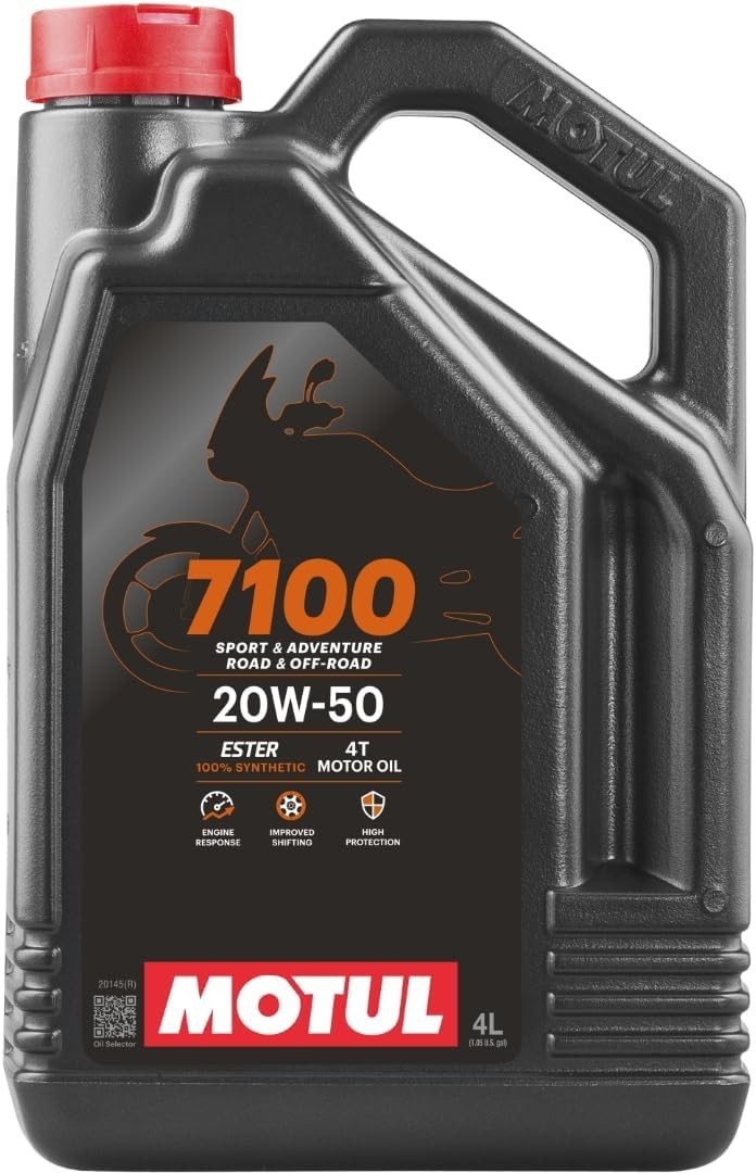 7100 4T 20W-50 Full Synthetic Motorcycle Oil for V-Twin Harley Davidson Engin…