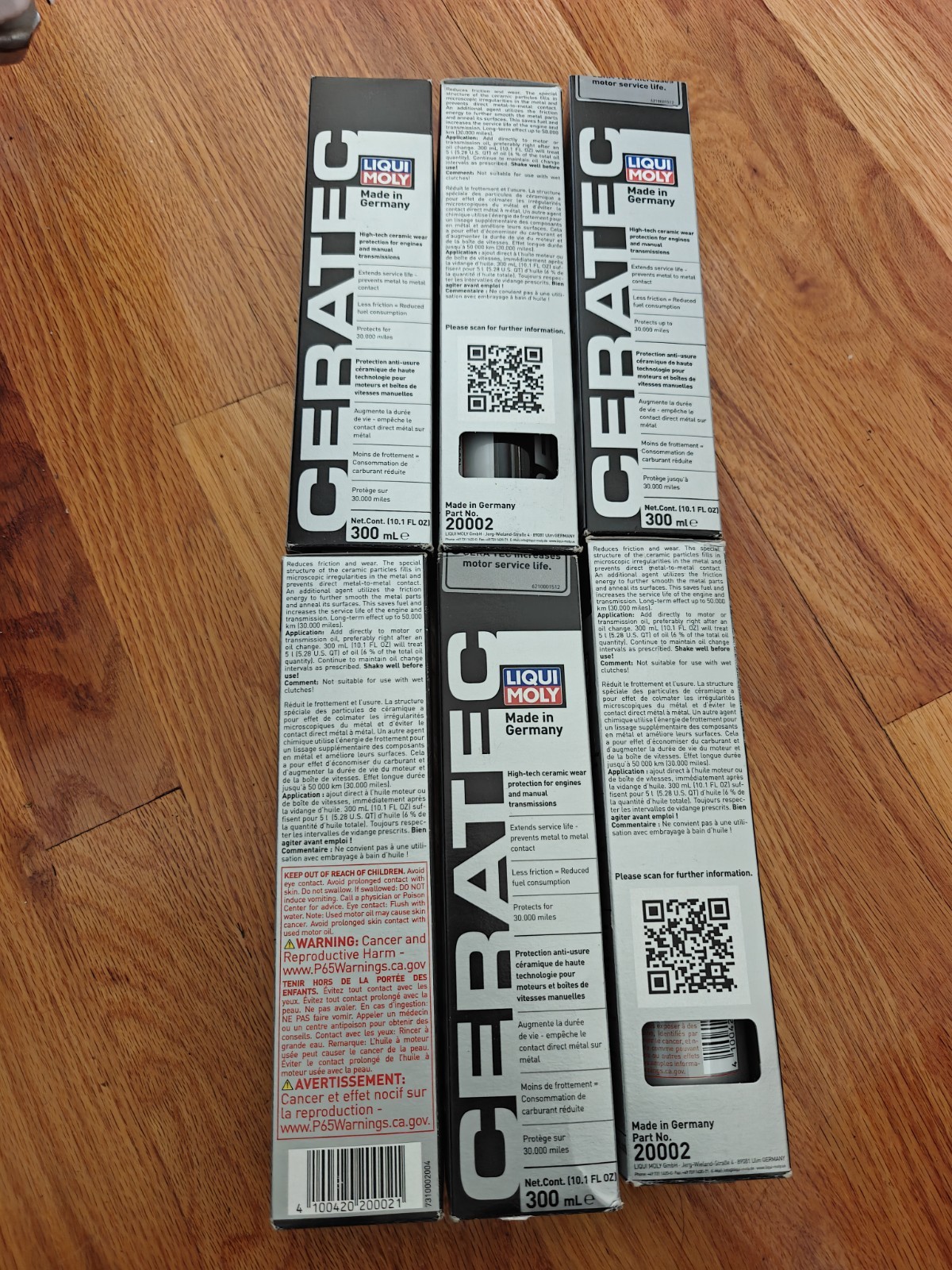 6 Pack Cans Liqui Moly Ceratec CERA TEC Oil Additive 20002