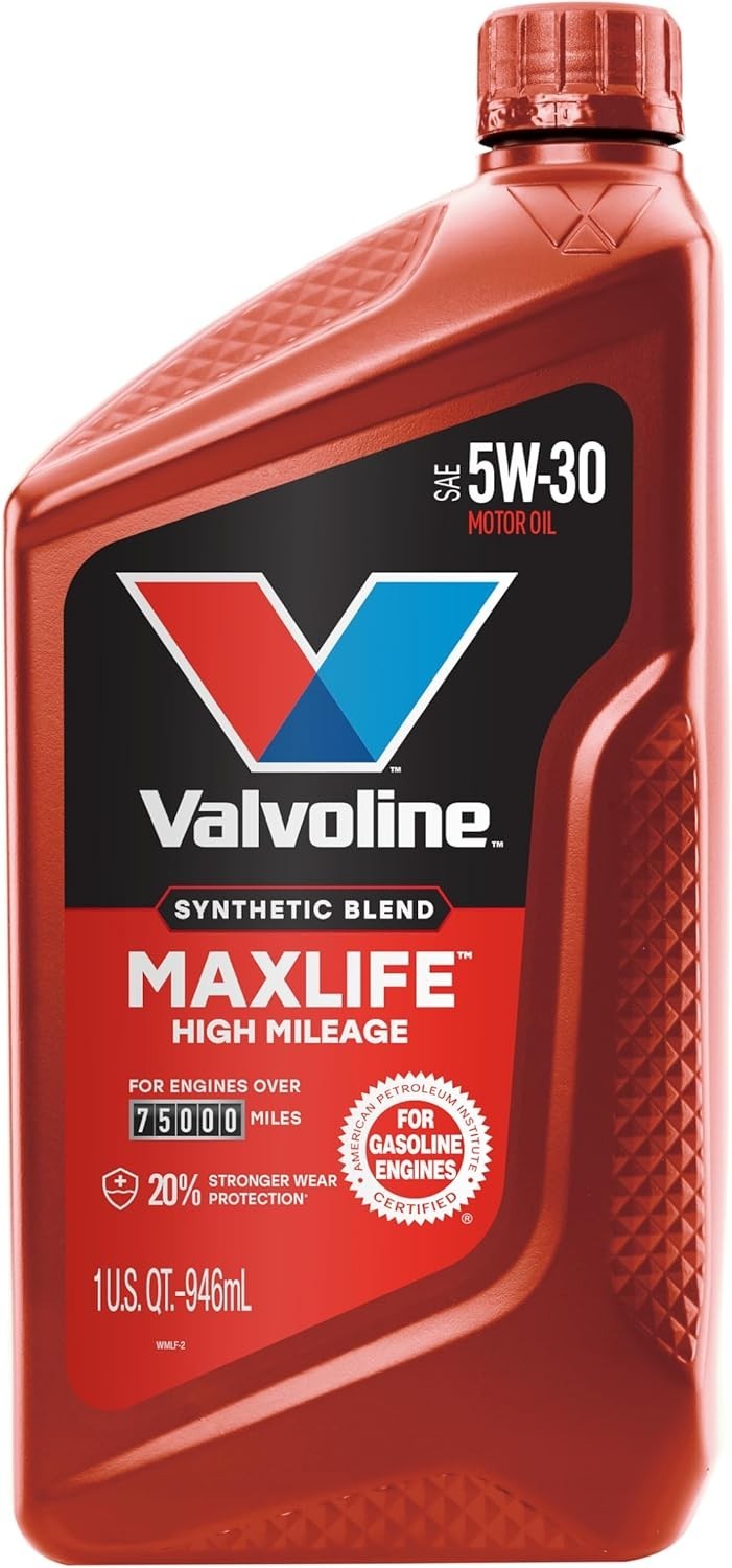 MaxLife High Mileage 5W-30 Motor Oil – 1 Qt (Pack of 6)