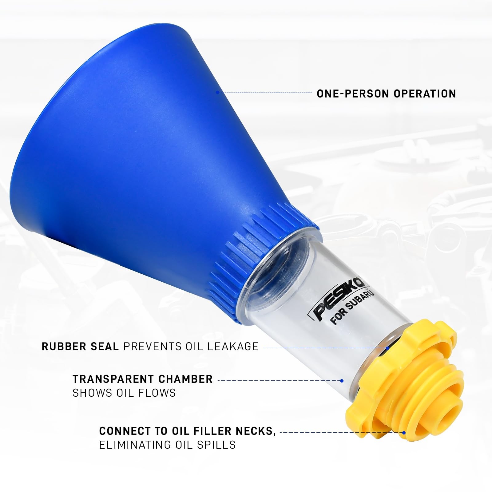 Engine Oil Funnel SpillHandsCompatible with Vehicle for Fast & Easy Oil Change
