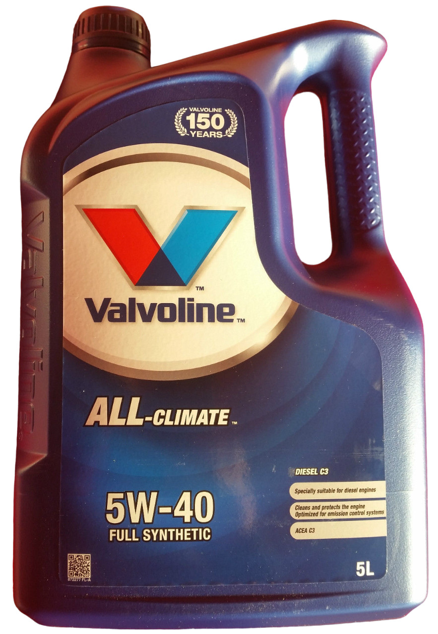 5L Oil Valvoline AllClimate Diesel Full Synthetic 5W-40 Engine Oil Motoroil for Ford