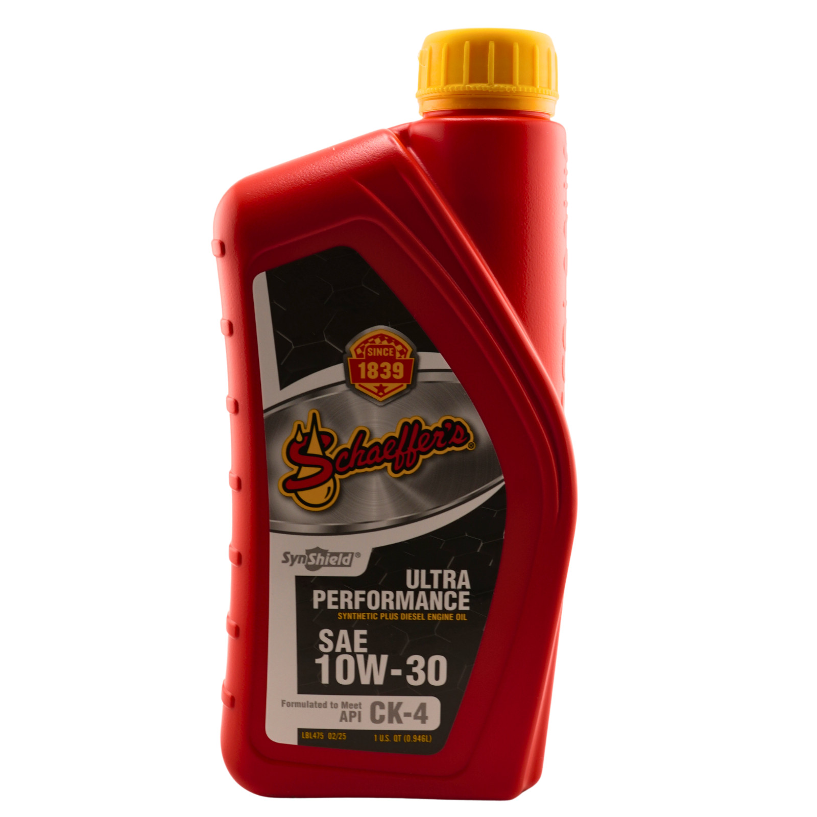 Schaeffer’s 722 SynShield Ultra Performance 10W-30 Diesel Oil, 1 Qt. – 2 Pack