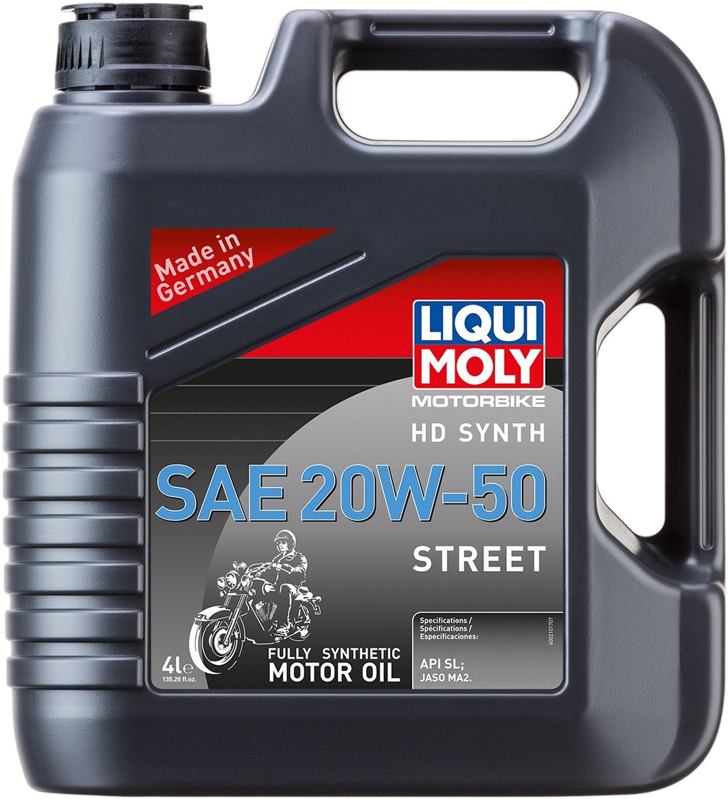 Liqui Moly HD Synth Street Motor Oil – 20W-50 – 4L Motorcycle ATV/UTV Dirt 20102