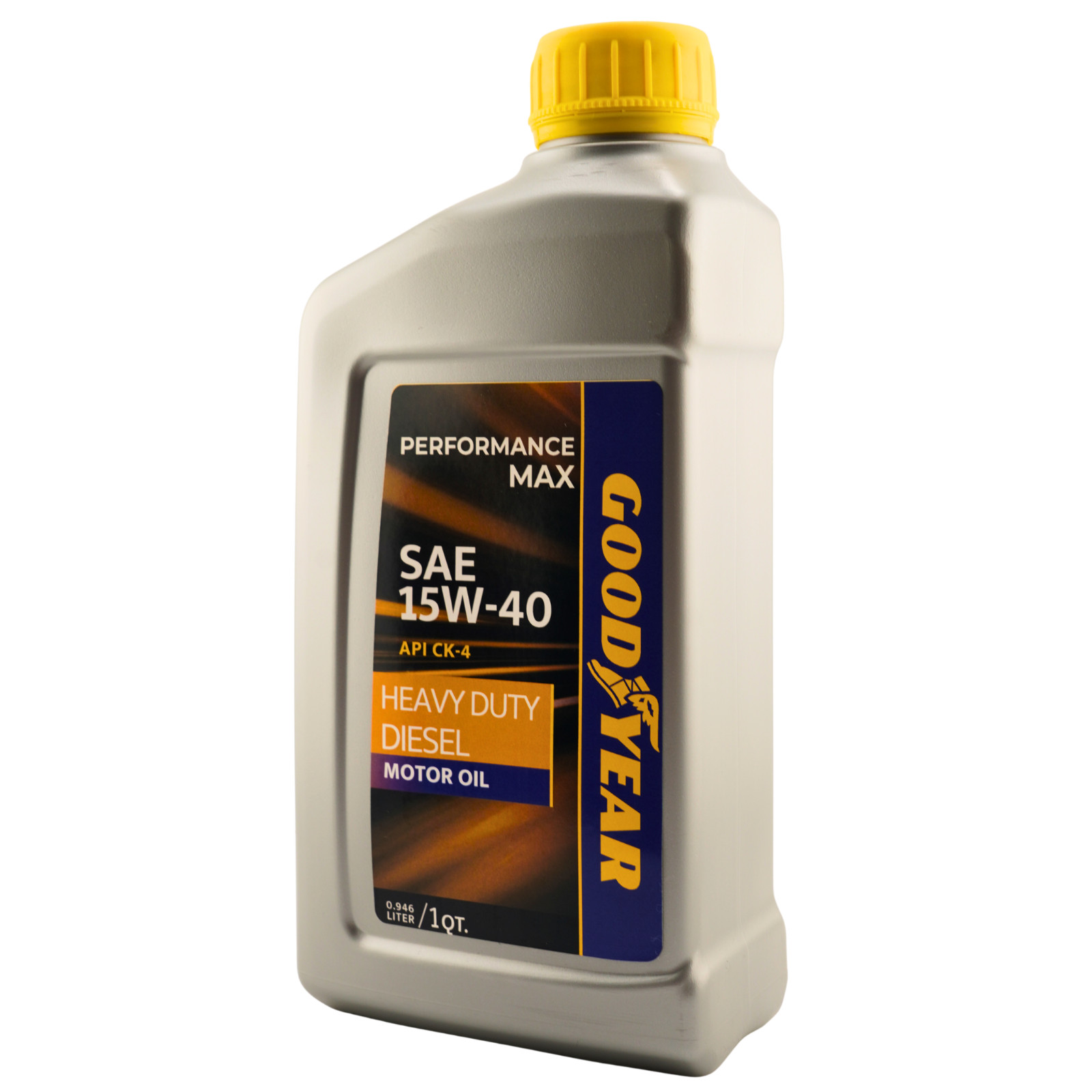Goodyear 15W-40 CK-4 Heavy Duty Diesel Motor Oil, 1 Quart – Pack of 6
