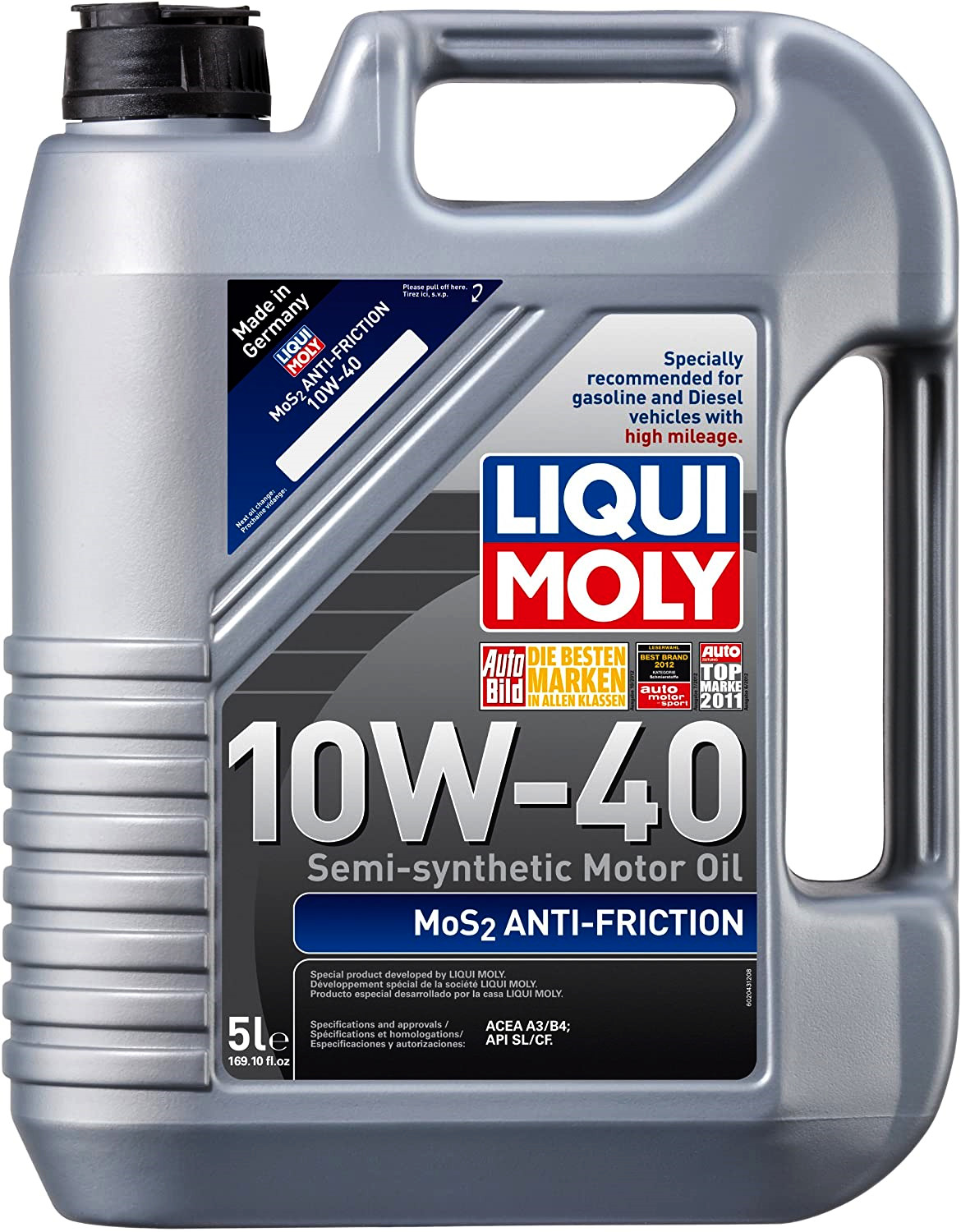 15LITER 10w40 MoS2 Gas Diesel Engine Motor Oil For BMW INFINITI NISSAN SUZUKI VW
