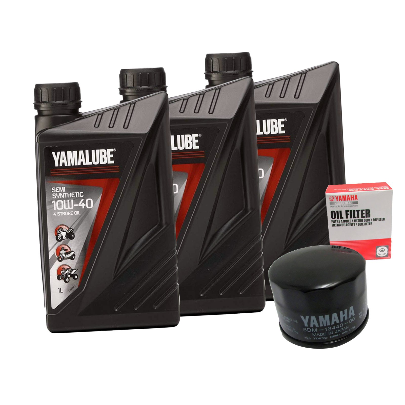 YAMALUBE Oil Change Kit + Original Yamaha Oil Filter 500 TMAX 2001-2016