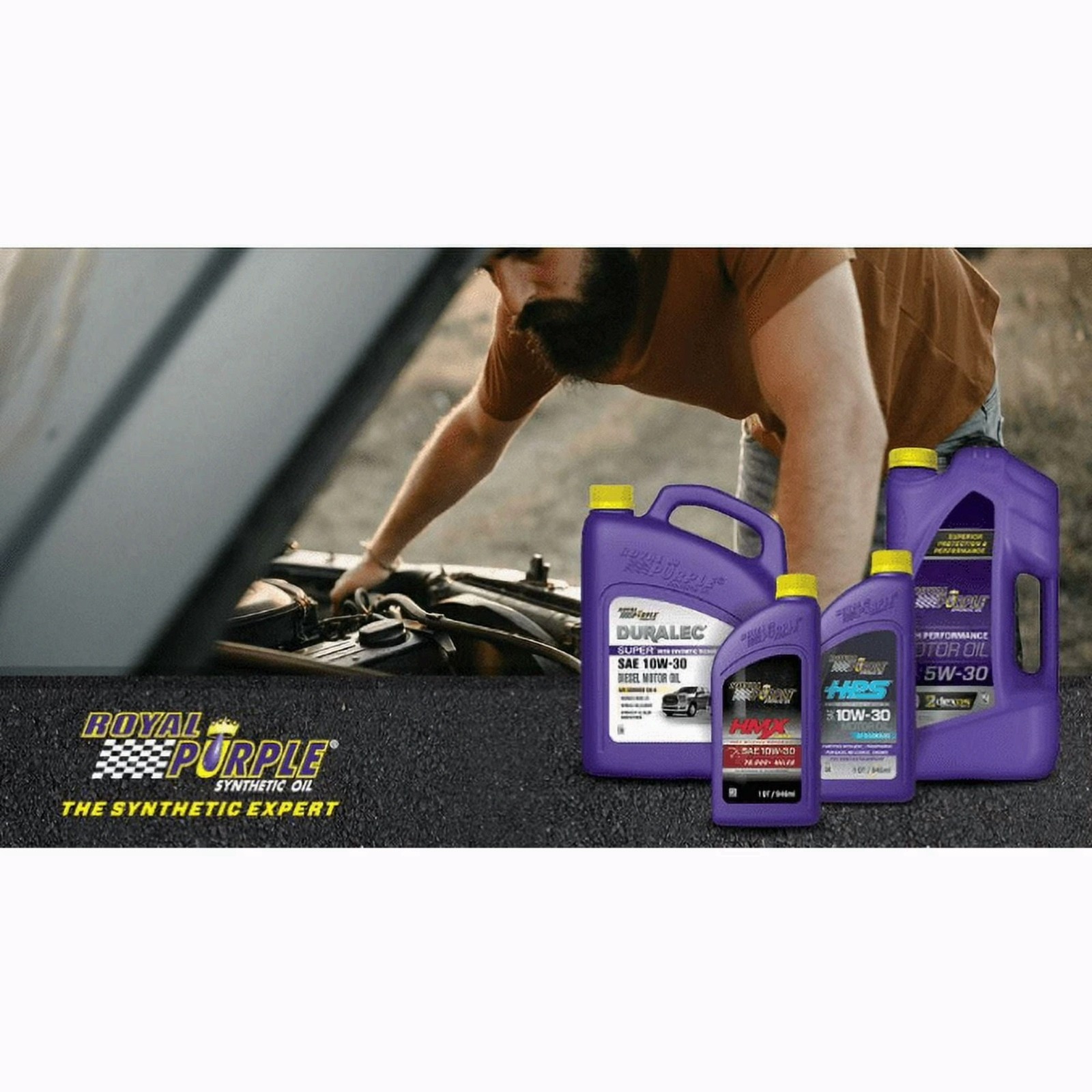 Royal Purple High Performance Motor Oil 5W-30, Premium Synthetic Motor Oil, 5 Qu