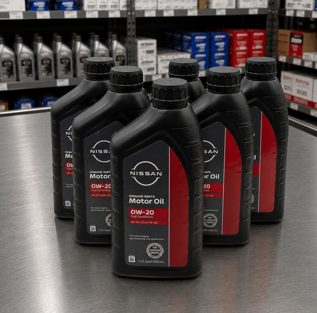 OEM GENUINE Nissan Synthetic 0W-20 Motor Oil 999PK-000W20N QTY 6