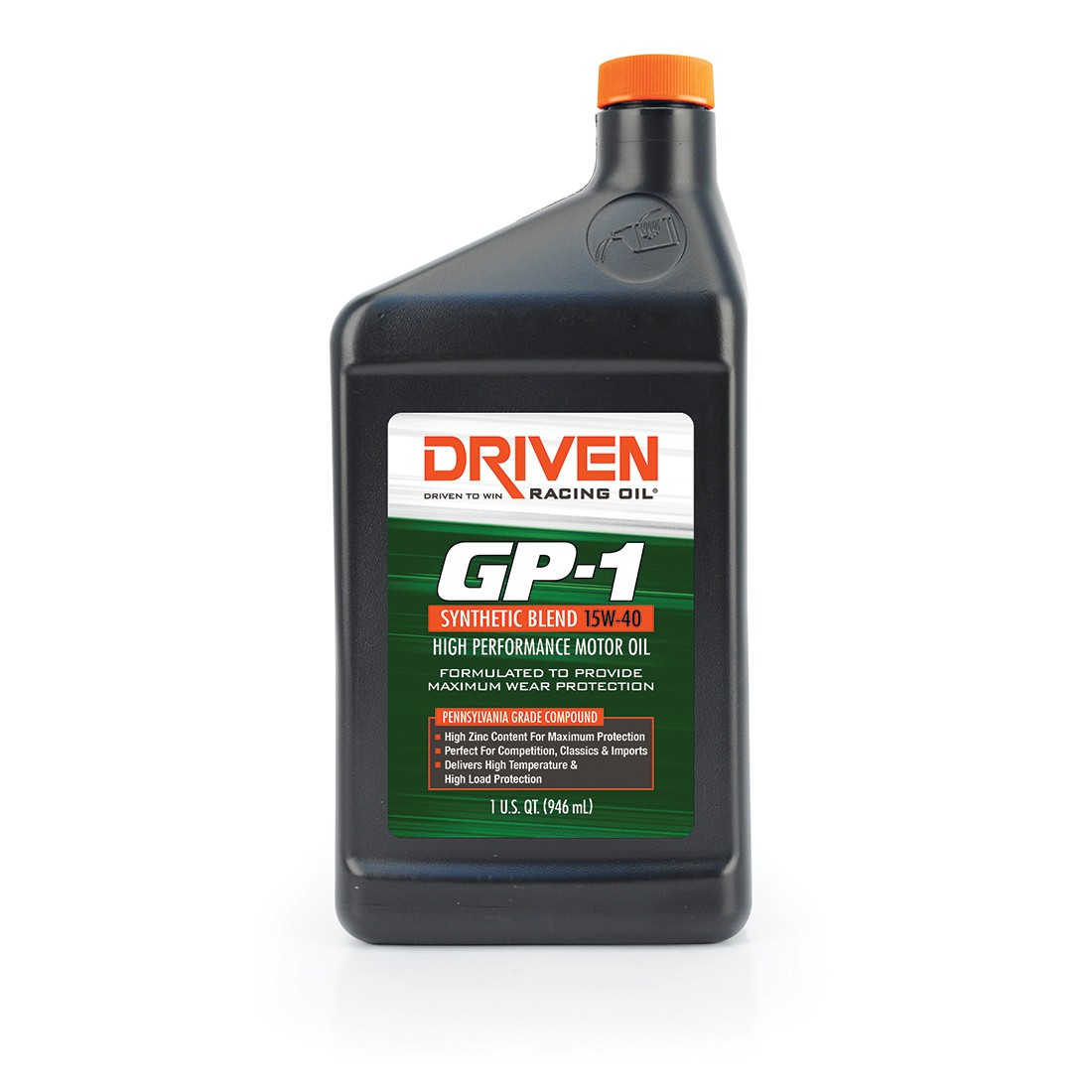 Driven Racing Oil GP-1 15W40 Semi-Synthetic Motor Oil 1 Quart