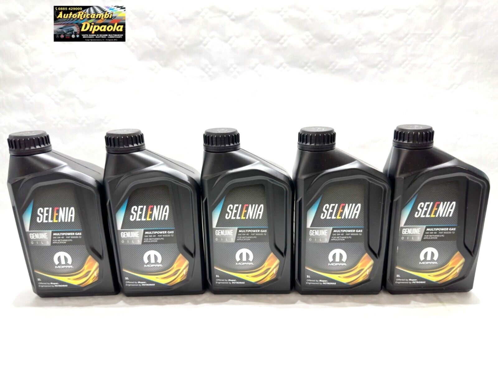 5 LITRE ENGINE OIL SELENIA MULTIPOWER GAS METHANE 5W40 5L