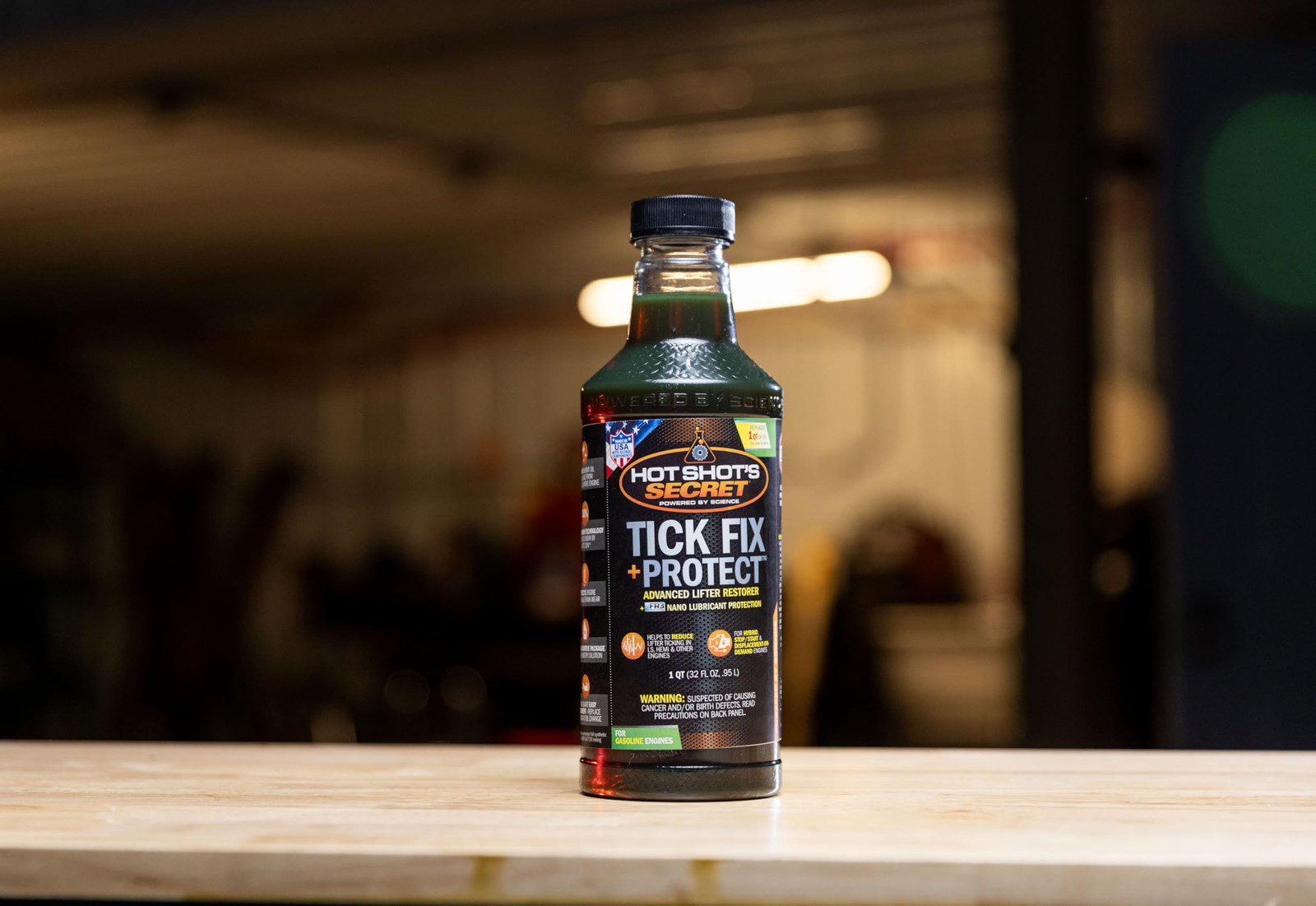Hot Shot’s Secret Tick Fix + Protect 32 fl oz – Engine Oil Additive for Gas 1