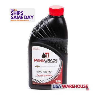 1 qt Penngrade Motor Oil BPO71446 10W40 Semi-Synthetic Motor Oil Pack of 1