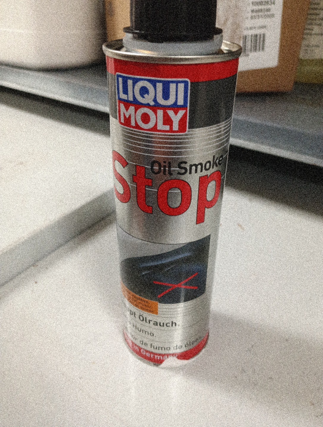 Liqui Moly Oil Smoke Stop Additive Reduce Blue Smoke 8Oz, 9028