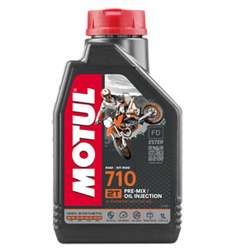 Motul 710 2T 100% Synthetic 2 Stroke Motorcycle Cross Enduro Minicross Blend Oil