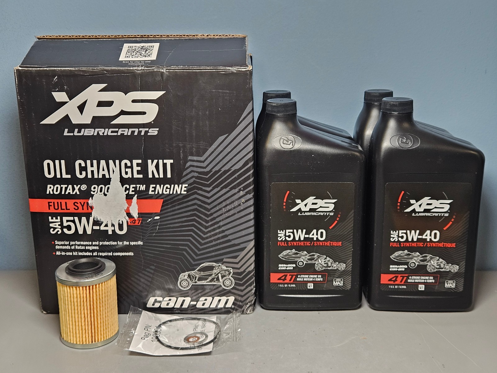 XP5 Lubricants Oil Change Kit SAE 5W-40 4T Rotax 900 Ace Engine Can-Am 5w40 -New