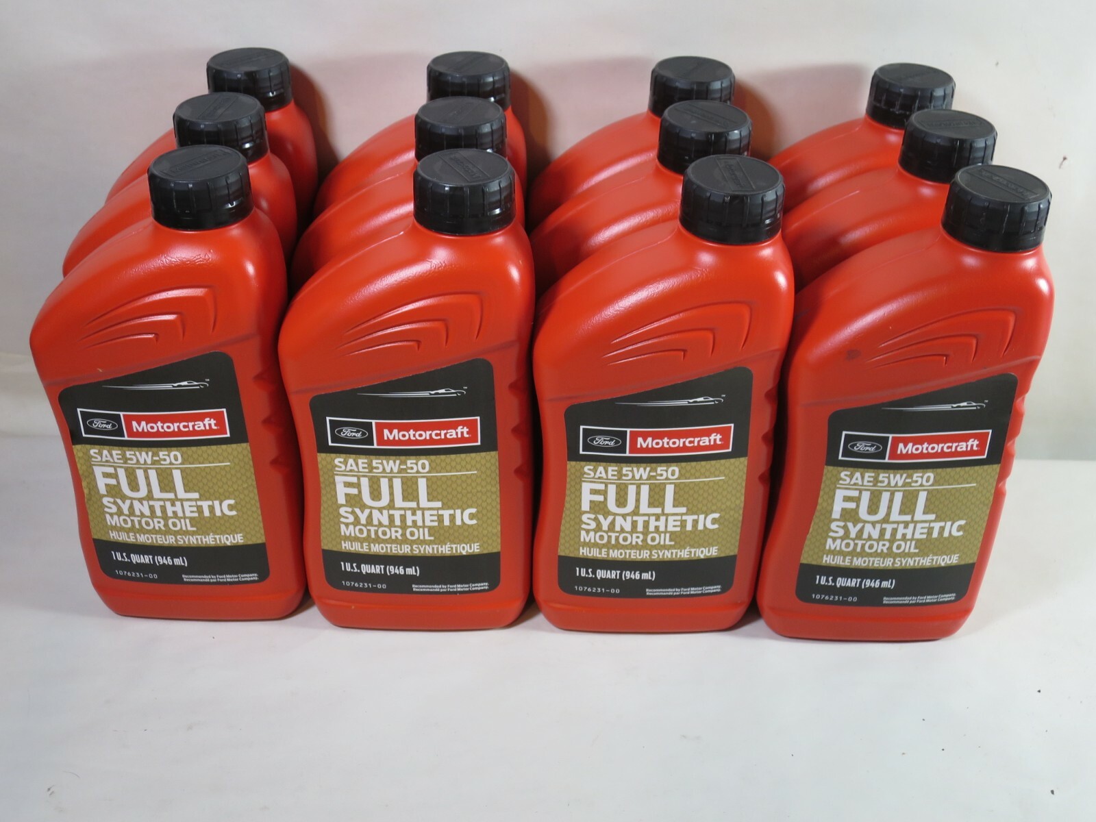 Motorcraft XO-5W50-QGT SAE 5W-50 Full Synthetic Motor Oil 1-Qt Case of 12