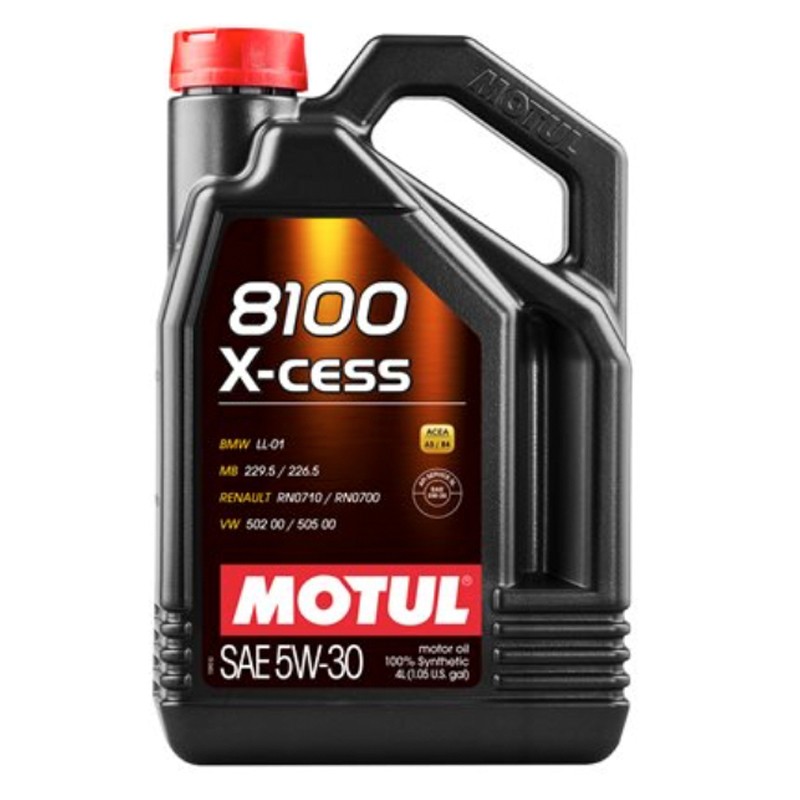 Motul USA MTL108946 8100 X-Cess 5W30 Synthetic Motor Oil 5 Liter Jug