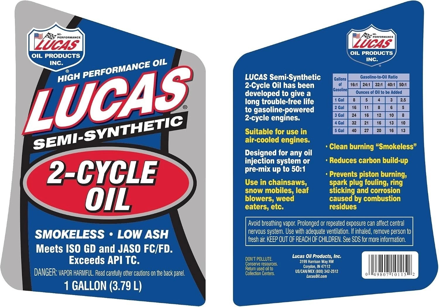 10115 Semi-Synthetic 2-Cycle Motor Oil – 1 Gallon