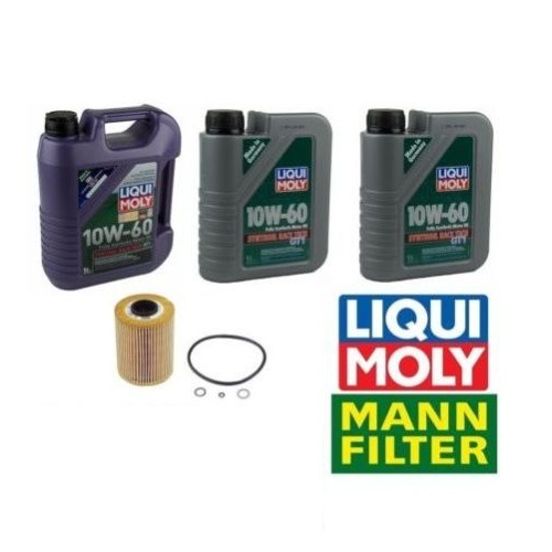Mann Oil Filter 7-Liters Liqui Moly Race Tech 10W-60 Synthetic Engine Motor Oil