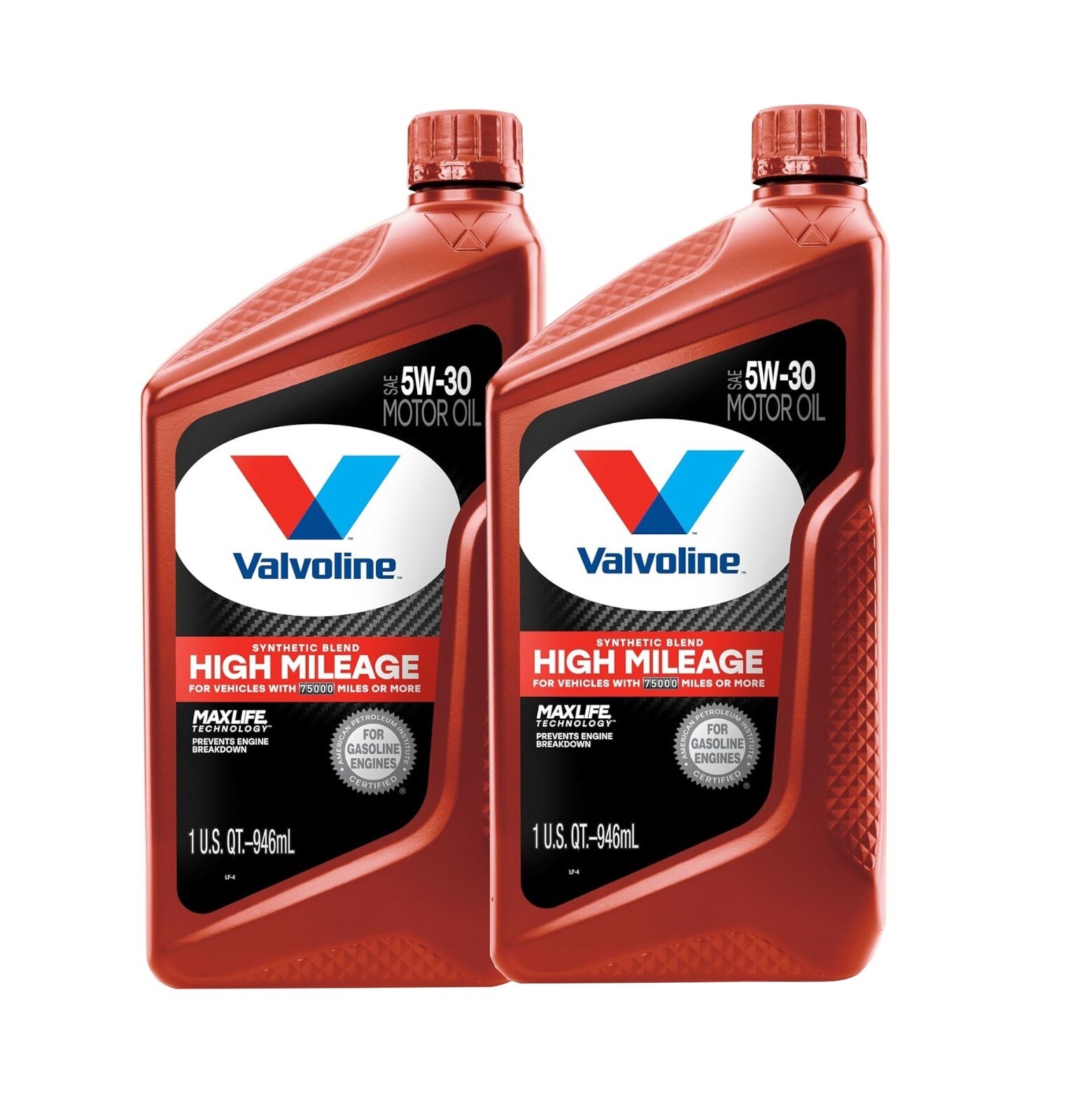 Valvoline 2 Quarts HM MaxLife Technology 5W-30 Synthetic Blend Motor Oil 2 x 1qt
