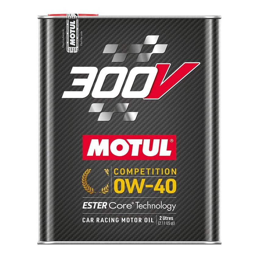 Motul 300V Competition 0W-40 Synthetic Racing Engine Motor Oil (2L=2.11 QT)