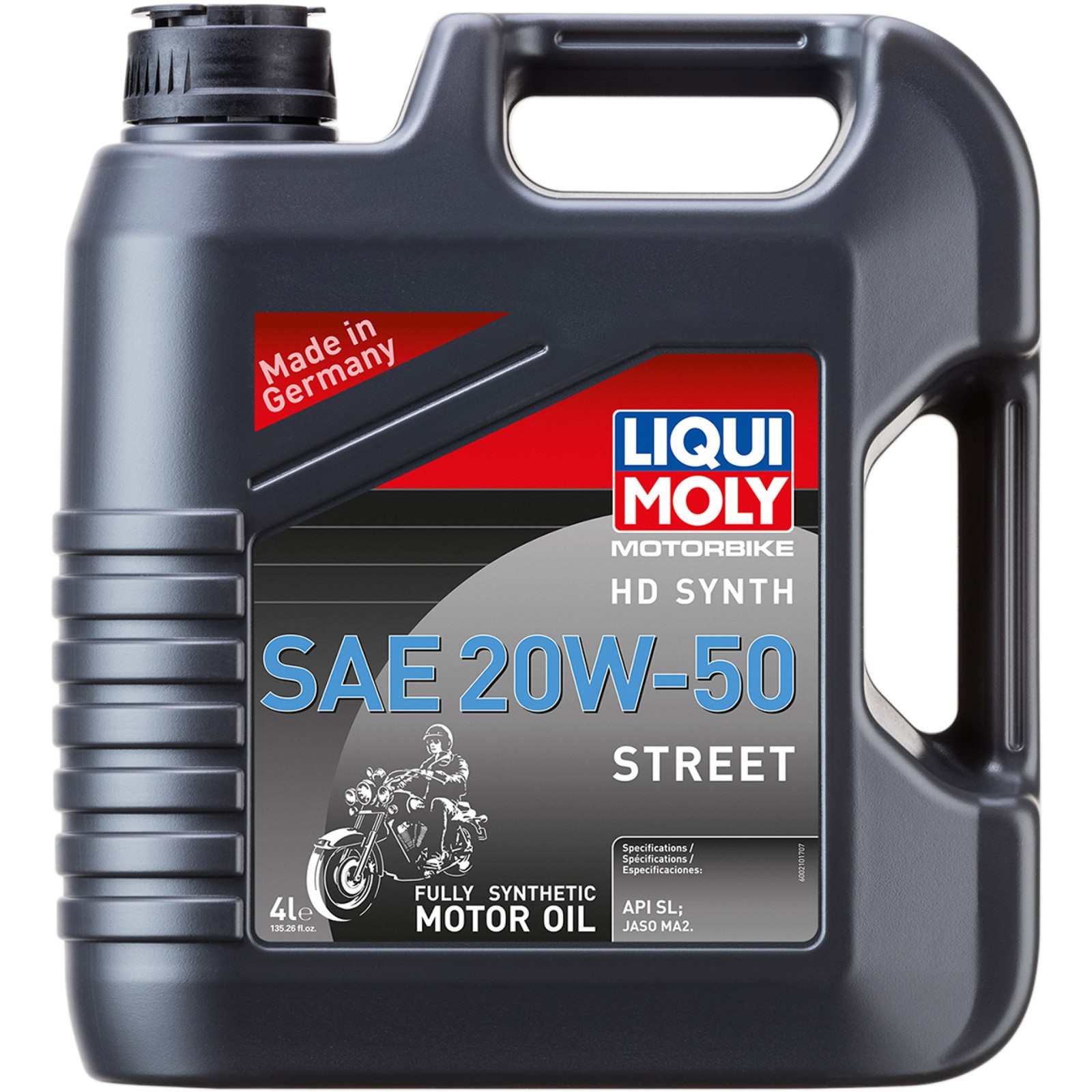 Liqui Moly 20W-50 H-D Synthetic 4T Street Oil 4 Liters (20102)