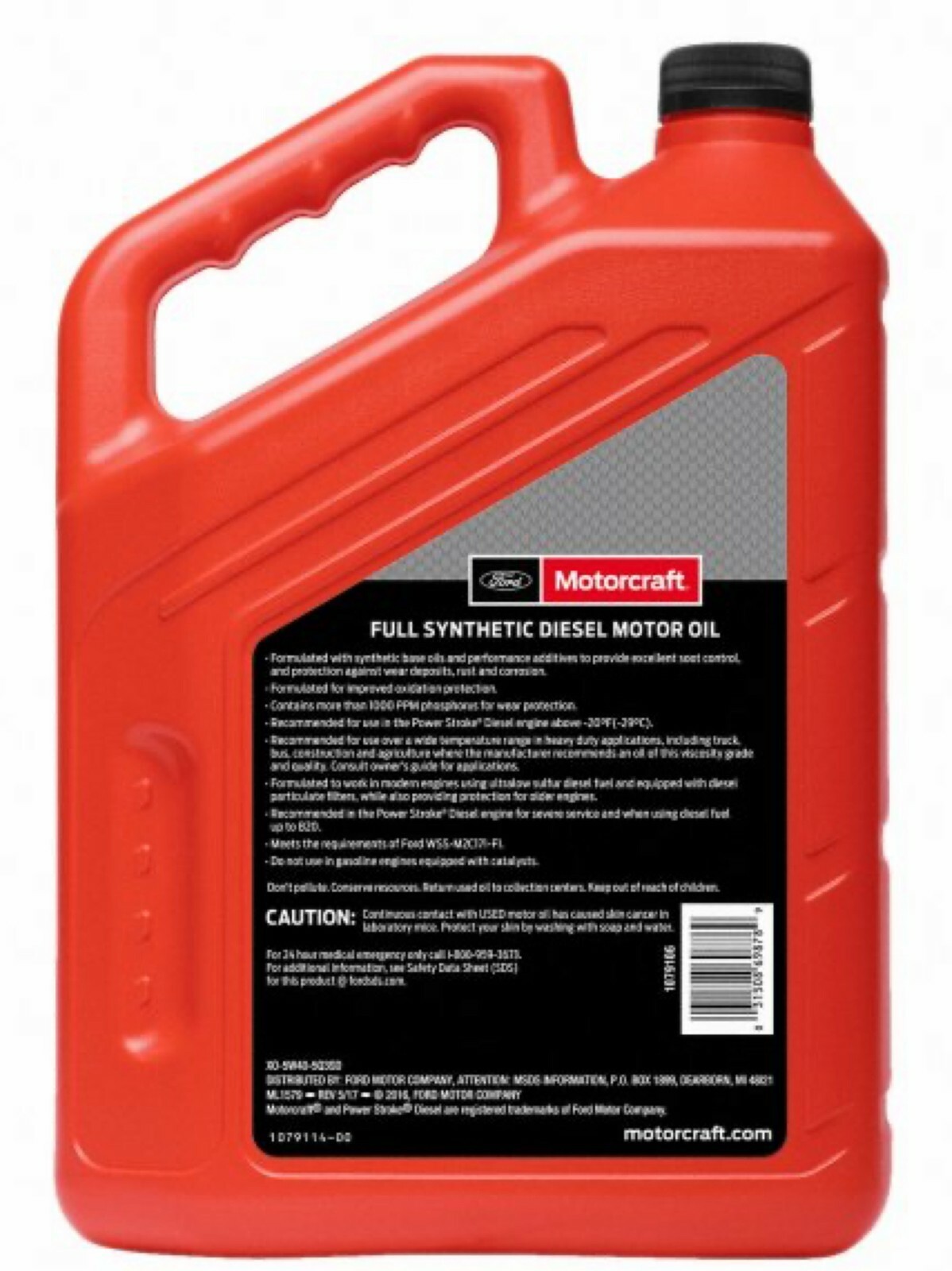 5 Quarts Diesel Engine Motor Oil FORD MOTORCRAFT SAE 5W-40 Full Synthetic