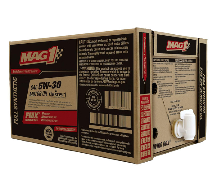 MAG 1 5W-30 Full Synthetic Motor Oil 6 Gallon Enviro Box | MAG65446