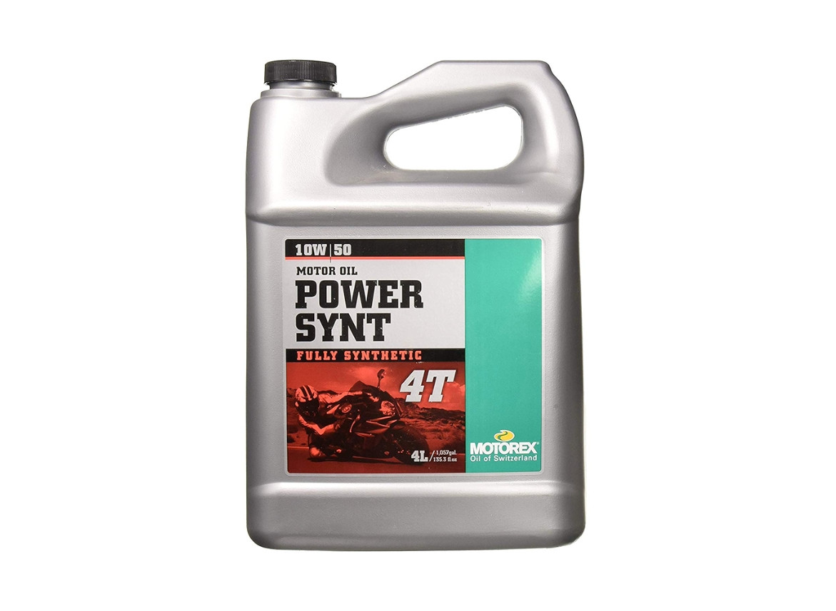 Motorex 110452 10W50 Power Synthetic 4T Oil 4 Liters