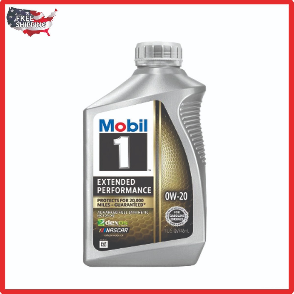 Mobil 1 Extended Performance Full Synthetic Engine Oil 0W-20 1 Quart ( 1 PACK )