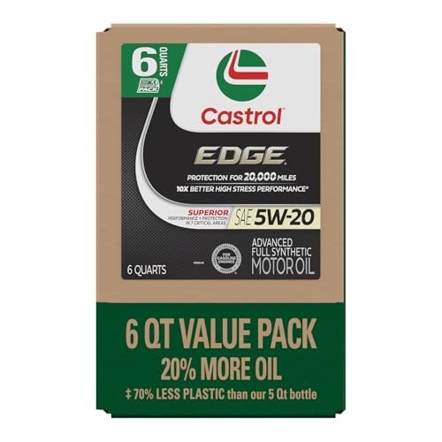 Advanced Full Synthetic Motor Oil 5W-20, 6 Quarts EcoPack, High Performance Engi