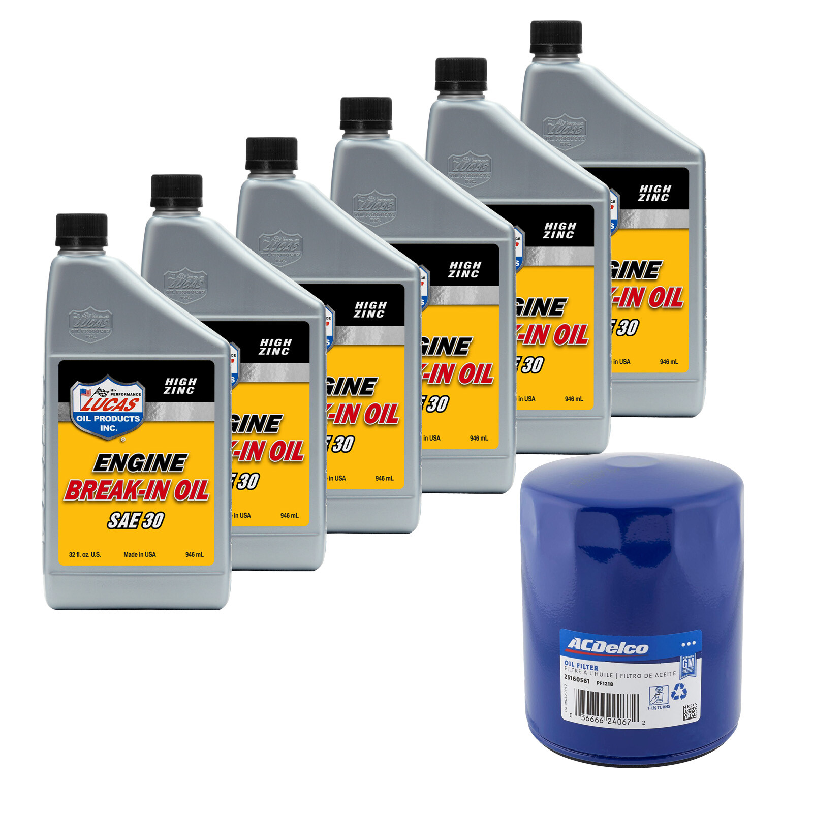 SBC Engine Break In Oil / Filter Combo Kit – Lucas Oil & Filter