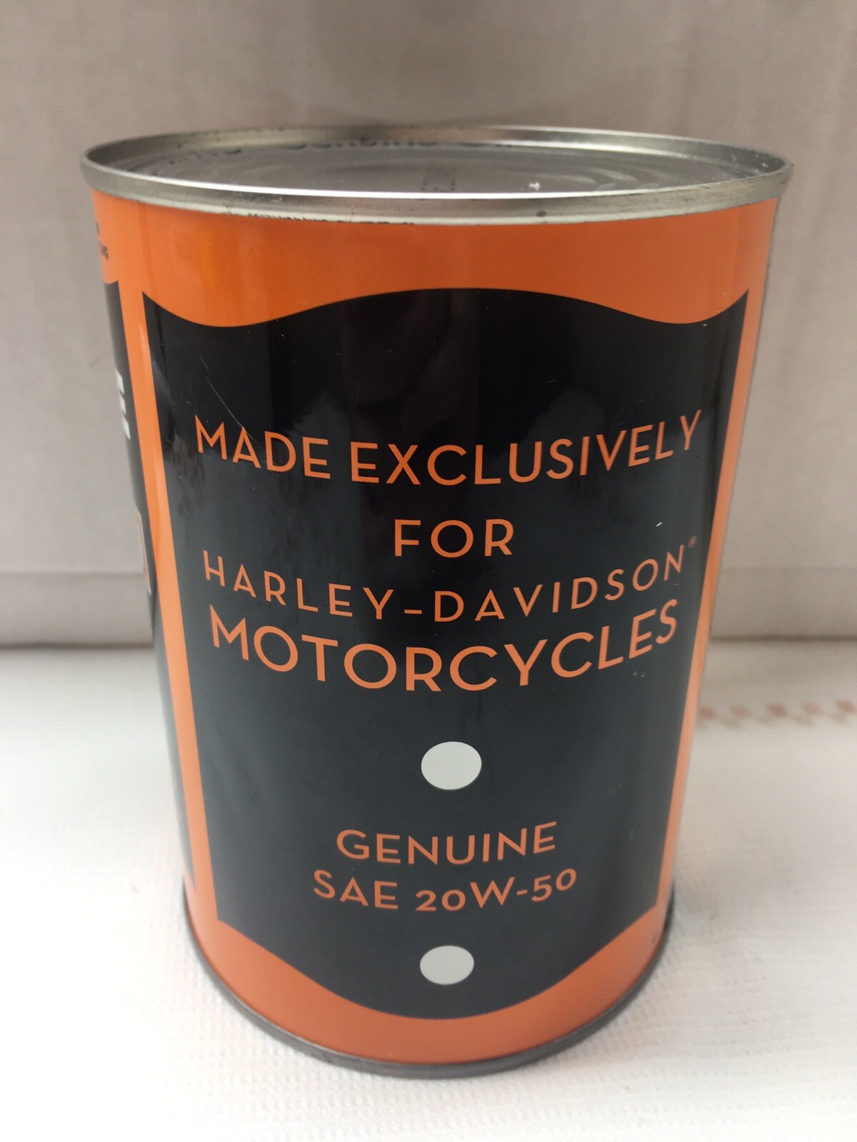 Harley Davidson Genuine 1 QT SAE 20W-50 Oil for Motorcycles Sealed Harley Riders