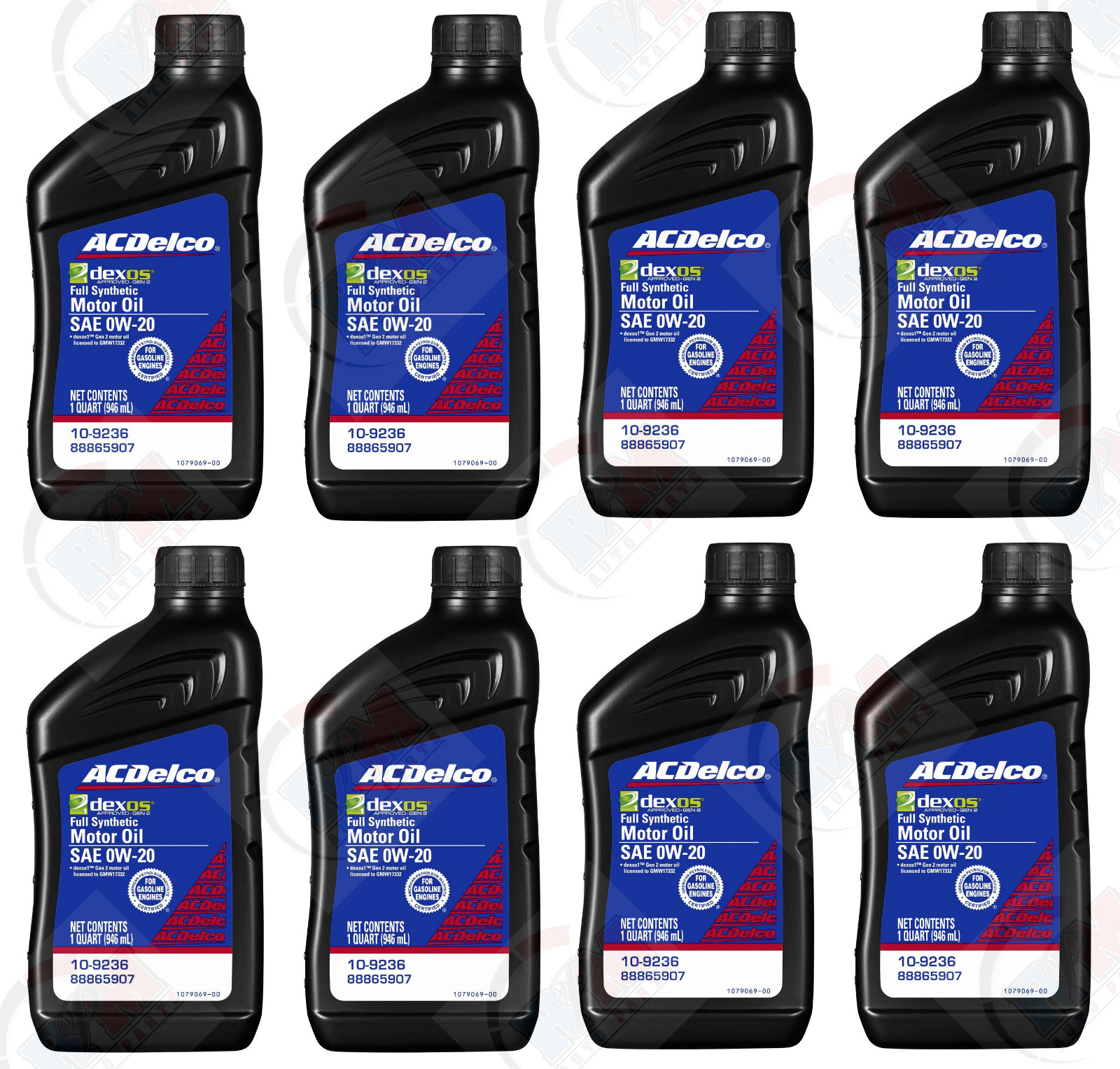 8 Quarts – ACDelco FULL SYNTHETIC SAE 0W-20 GEN 2 Dexos1 Motor Oil 10-9236
