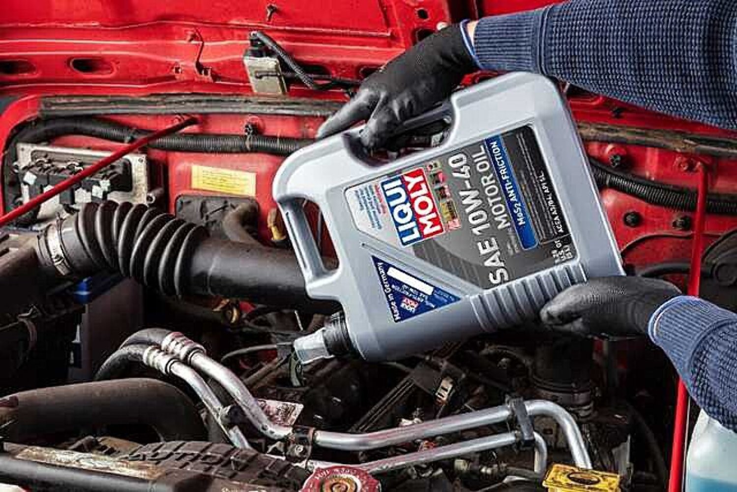 Liqui Moly Motor Oil Synthetic MoS2 Antifric­tion SAE 10W-40 Blend Gasoline and