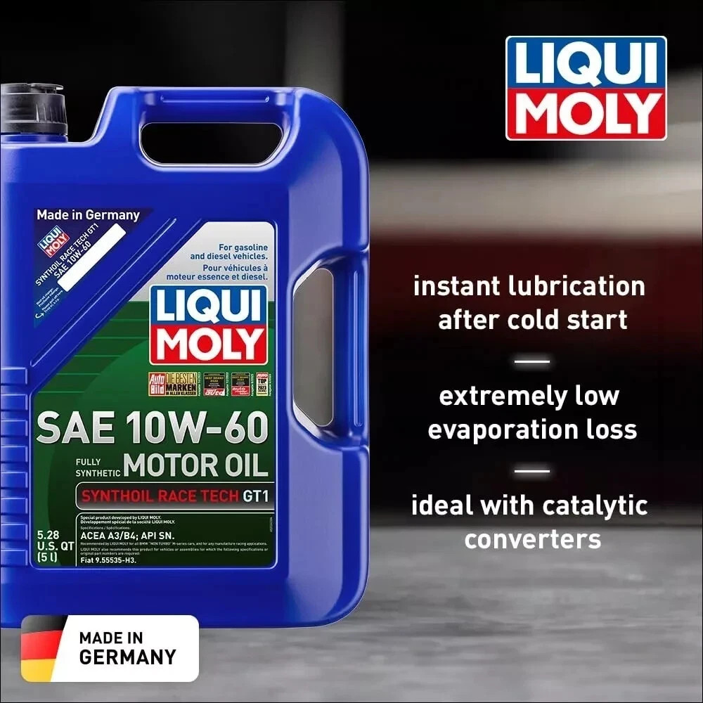 LIQUI MOLY Synthoil Race Tech GT1 SAE 10W-60 | 5 L | Fully synthetic engin. 2024
