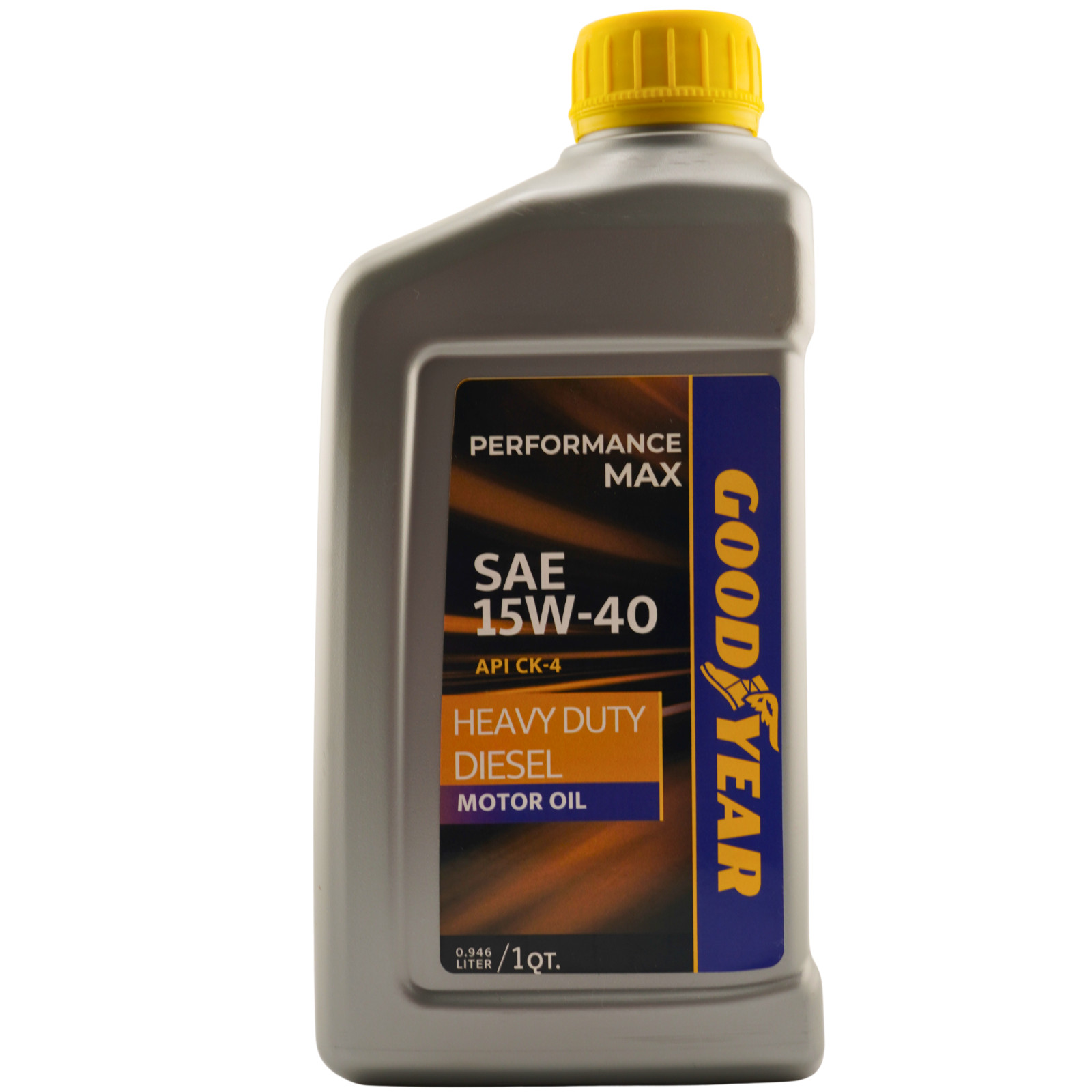 Goodyear 15W-40 CK-4 Heavy Duty Diesel Motor Oil, 1 Quart – Pack of 6
