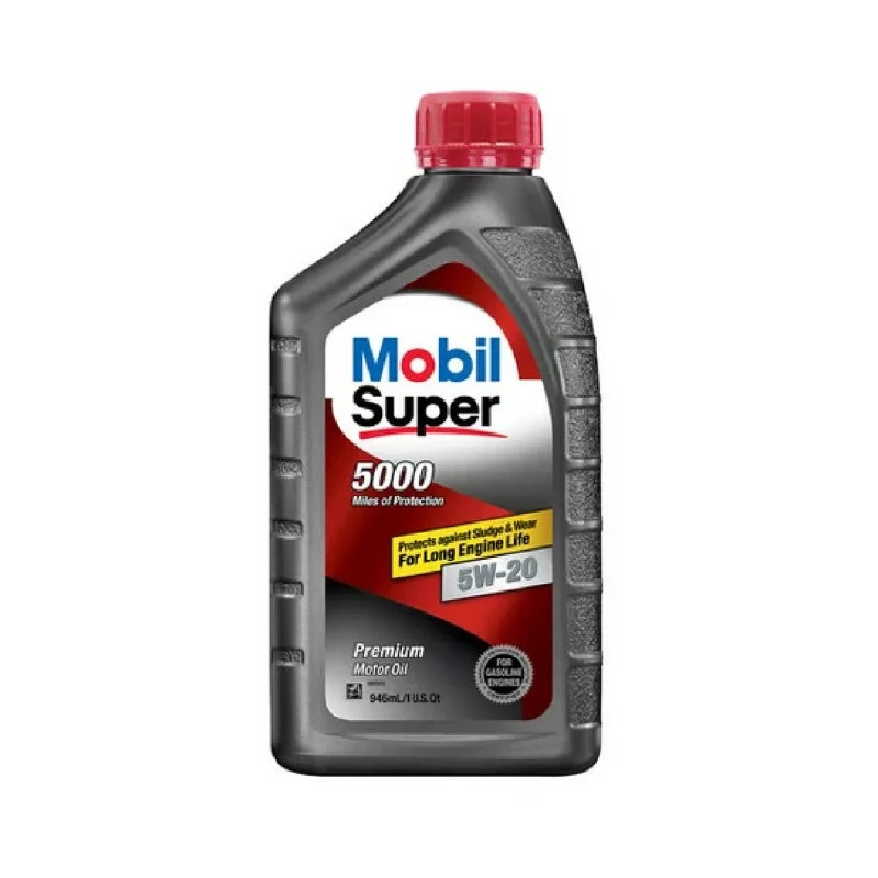 6x Mobil Super 5000 Mile 5w-20 Motor Oil Full Synthetic New Sealed 1qt