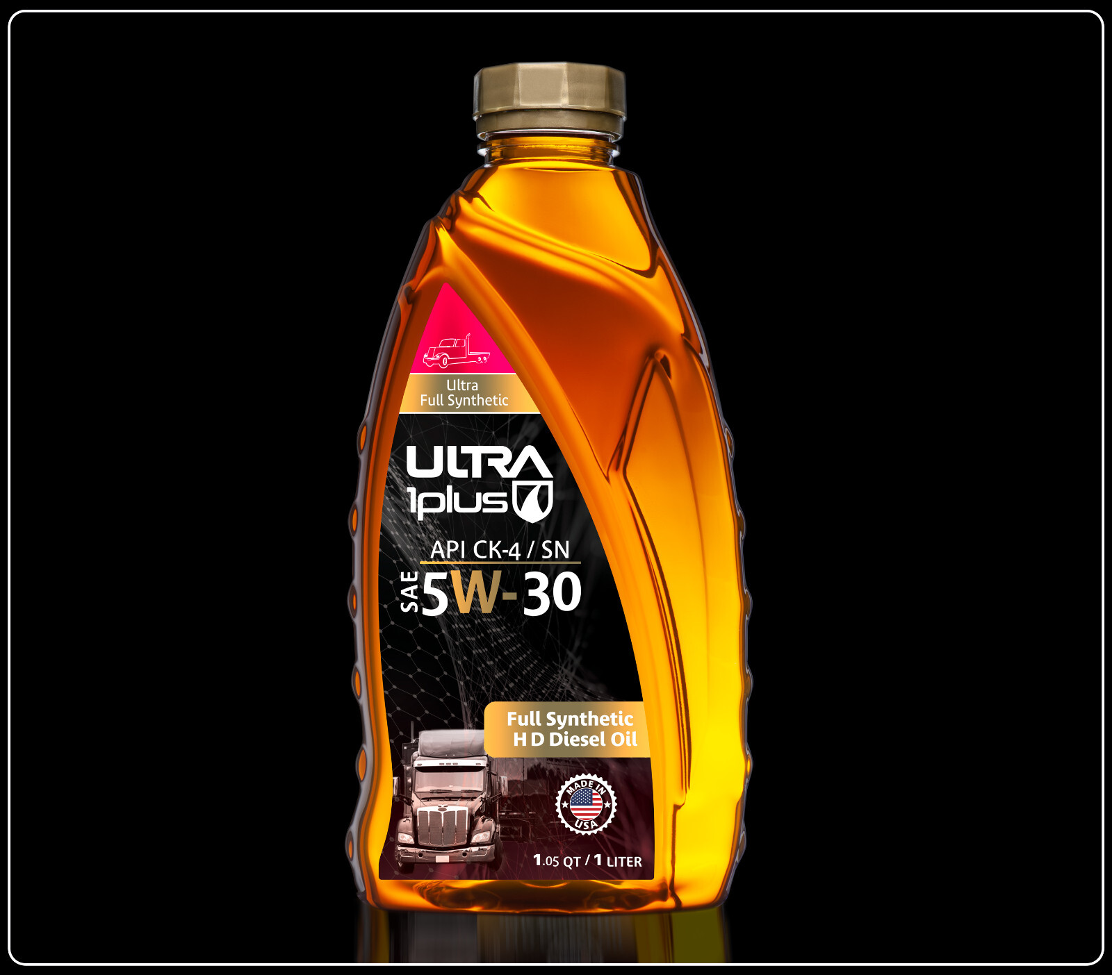 U1P-Duty SAE 5W-30 Full Synthetic Heavy-Duty Motor Oil, API CK-4/SN (QT)