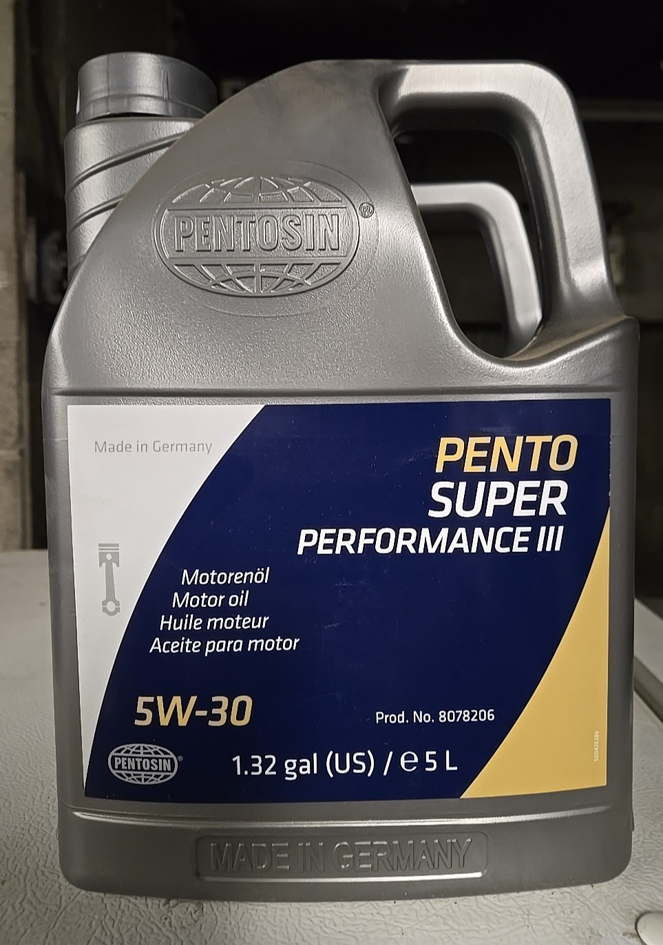 Pentosin 8078206 Oil for G052195M4 C30 83210398507 5W30SP35L 5W30SP3